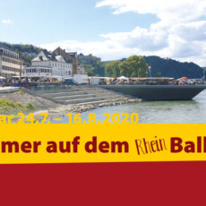 Plakat Sommer auf dem Rheinbalkon