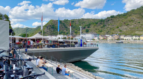Treffpunkt gemeinsamer Wochenmarkt Rheinbalkon St. Goar