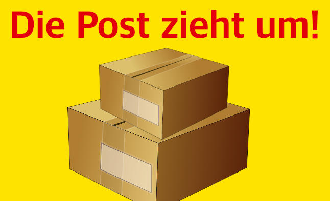 Postpakete, die Post St. Goar zeiht um Die Post in St. Goar zieht um.