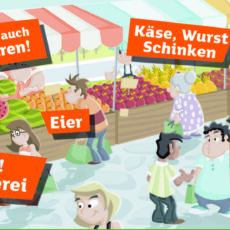 Wochenmarkt in St. Goar Wochenmarkt in St. Goar