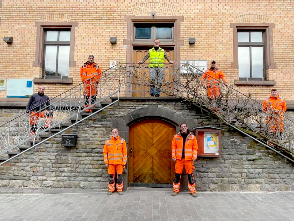 Die städtischen Mitarbeiter des Bauhofs von St. Goar