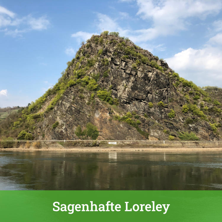 Loreley von St. Goar aus gesehen