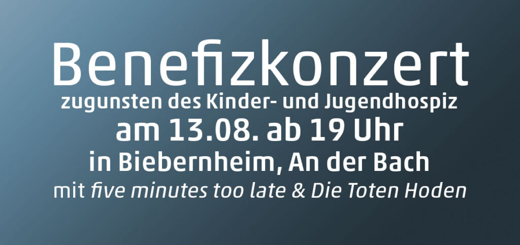 Benefizkonzert am 13.8. um 19 Uhr in Biebernheim